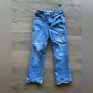 Madewell Light Blue High-Rise  Cali Demi Boot Straight Jeans